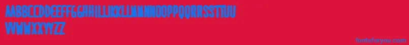 MaridavidExtrabold Font – Blue Fonts on Red Background