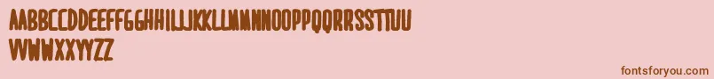 Шрифт MaridavidExtrabold – коричневые шрифты на розовом фоне