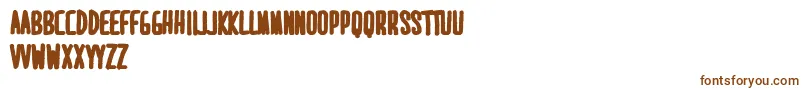 Шрифт MaridavidExtrabold – коричневые шрифты