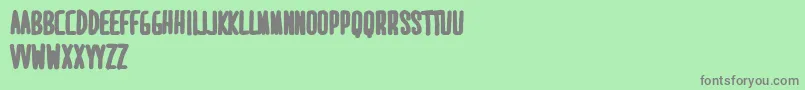 MaridavidExtrabold Font – Gray Fonts on Green Background