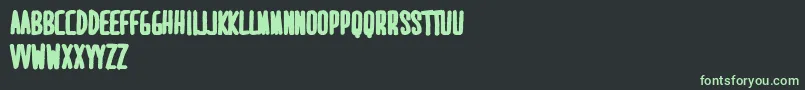 MaridavidExtrabold Font – Green Fonts on Black Background