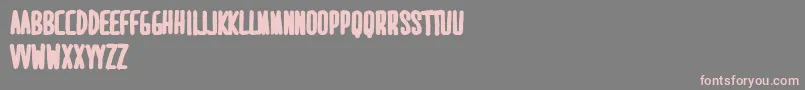 MaridavidExtrabold-fontti – vaaleanpunaiset fontit harmaalla taustalla