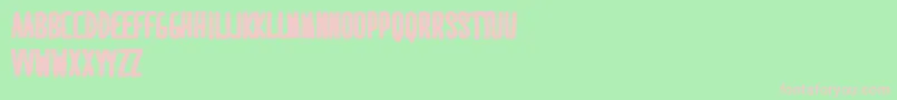 フォントMaridavidExtrabold – 緑の背景にピンクのフォント