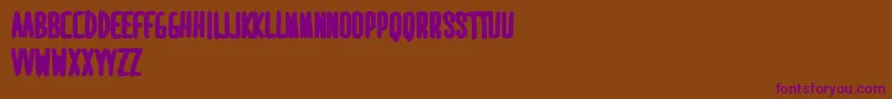 MaridavidExtrabold Font – Purple Fonts on Brown Background