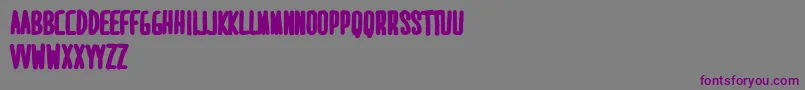 フォントMaridavidExtrabold – 紫色のフォント、灰色の背景