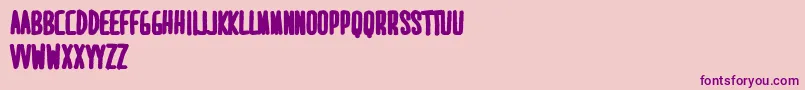 MaridavidExtrabold-fontti – violetit fontit vaaleanpunaisella taustalla