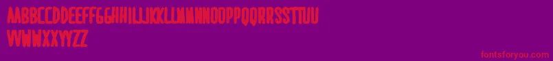 MaridavidExtrabold Font – Red Fonts on Purple Background