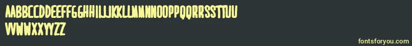 MaridavidExtrabold Font – Yellow Fonts on Black Background