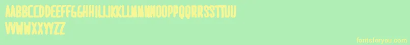 MaridavidExtrabold Font – Yellow Fonts on Green Background