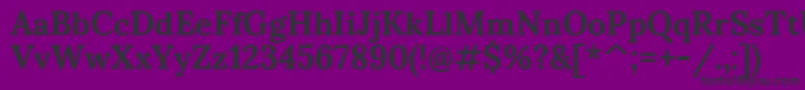 SumanaBold Font – Black Fonts on Purple Background