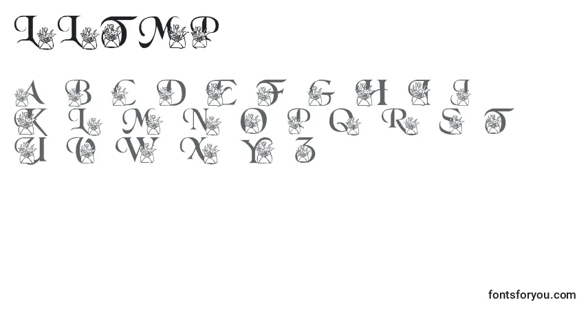 Schriftart LmsLetterToMomPart2 – Alphabet, Zahlen, spezielle Symbole