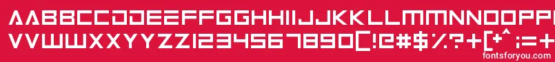 フォントAndroid101 – 赤い背景に白い文字