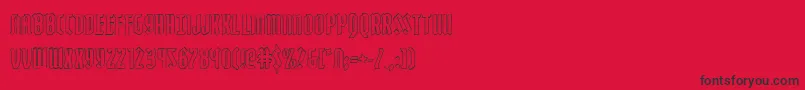 Zollernout Font – Black Fonts on Red Background