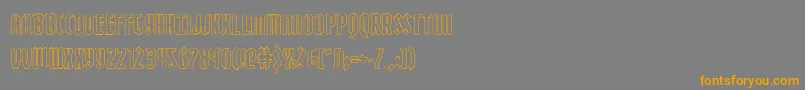 Zollernout Font – Orange Fonts on Gray Background
