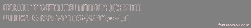 Zollernout Font – Pink Fonts on Gray Background