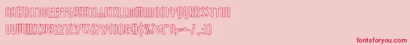 Zollernout Font – Red Fonts on Pink Background