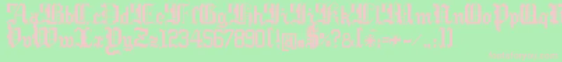 ArgorCwarScaqh Font – Pink Fonts on Green Background