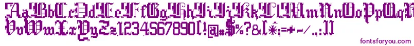 ArgorCwarScaqh Font – Purple Fonts on White Background