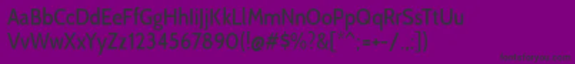 CabincondensedRegular Font – Black Fonts on Purple Background