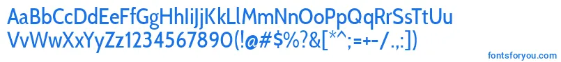 CabincondensedRegular-fontti – siniset fontit