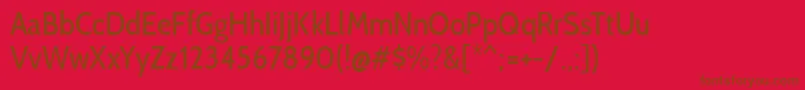 CabincondensedRegular Font – Brown Fonts on Red Background