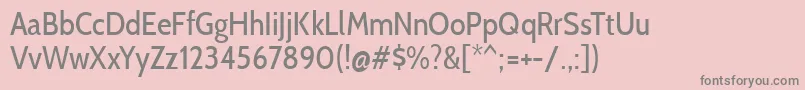 CabincondensedRegular Font – Gray Fonts on Pink Background