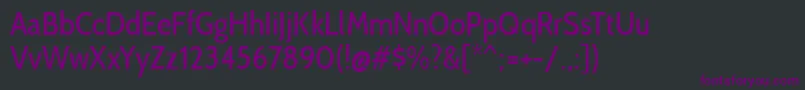 CabincondensedRegular Font – Purple Fonts on Black Background