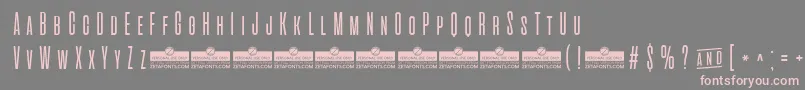 AlienscowsLightTrial Font – Pink Fonts on Gray Background