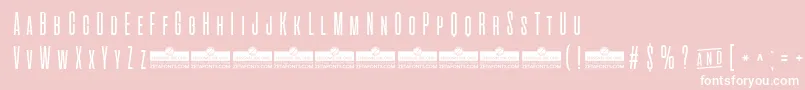 AlienscowsLightTrial Font – White Fonts on Pink Background