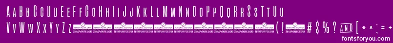 AlienscowsLightTrial Font – White Fonts on Purple Background