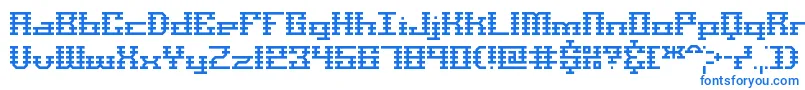 ScalelinesBrk Font – Blue Fonts on White Background