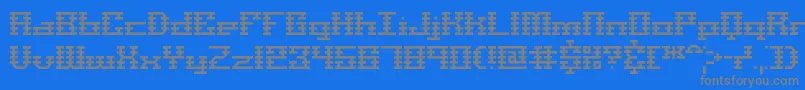 Шрифт ScalelinesBrk – серые шрифты на синем фоне