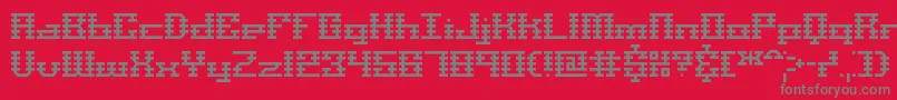 ScalelinesBrk Font – Gray Fonts on Red Background