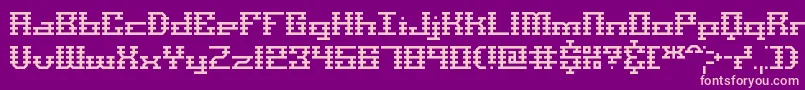 ScalelinesBrk Font – Pink Fonts on Purple Background