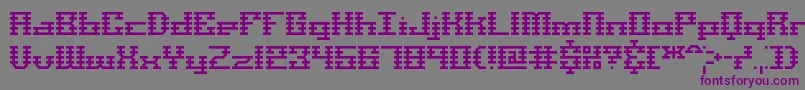 ScalelinesBrk Font – Purple Fonts on Gray Background