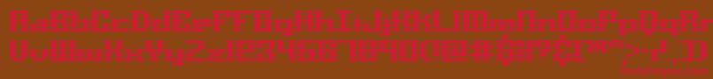 ScalelinesBrk Font – Red Fonts on Brown Background
