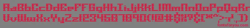 ScalelinesBrk Font – Red Fonts on Gray Background
