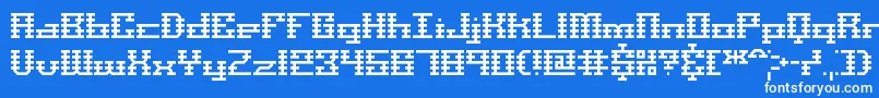 ScalelinesBrk Font – White Fonts on Blue Background