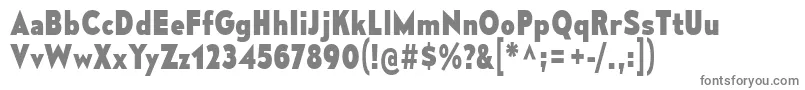 MesmerizeScEb-fontti – harmaat kirjasimet valkoisella taustalla