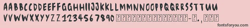 Eliseno7 Font – Black Fonts on Pink Background