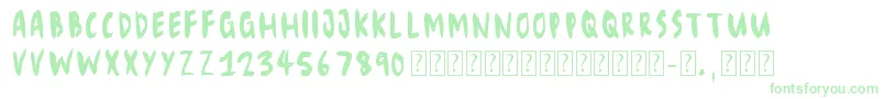 Eliseno7 Font – Green Fonts on White Background