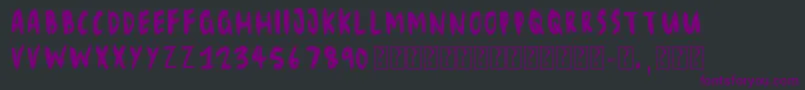 Eliseno7 Font – Purple Fonts on Black Background