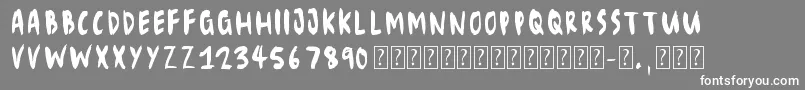 Eliseno7 Font – White Fonts on Gray Background