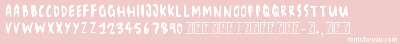 Eliseno7 Font – White Fonts on Pink Background