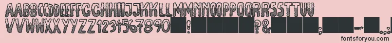 JmhEscamasBlackDown Font – Black Fonts on Pink Background