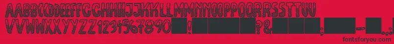 JmhEscamasBlackDown Font – Black Fonts on Red Background