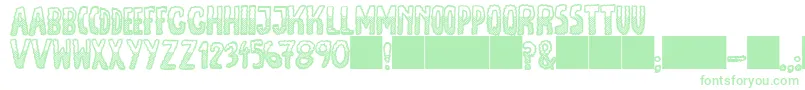 JmhEscamasBlackDown Font – Green Fonts on White Background