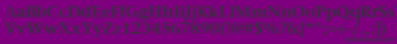 MesouranSerifSsiSemiBold Font – Black Fonts on Purple Background