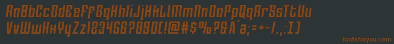 Fonte Darklightersemital – fontes marrons em um fundo preto