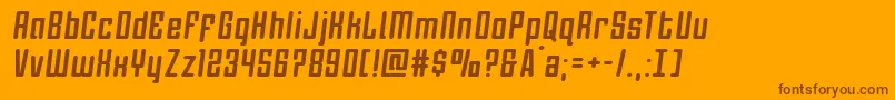 Darklightersemital Font – Brown Fonts on Orange Background
